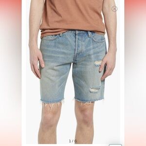 allSaints Switch Ripped Damaged Cutoff Denim Shorts Sz 32 - NWT